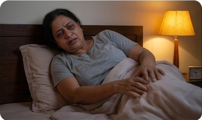 Sleepless nights from knee pain